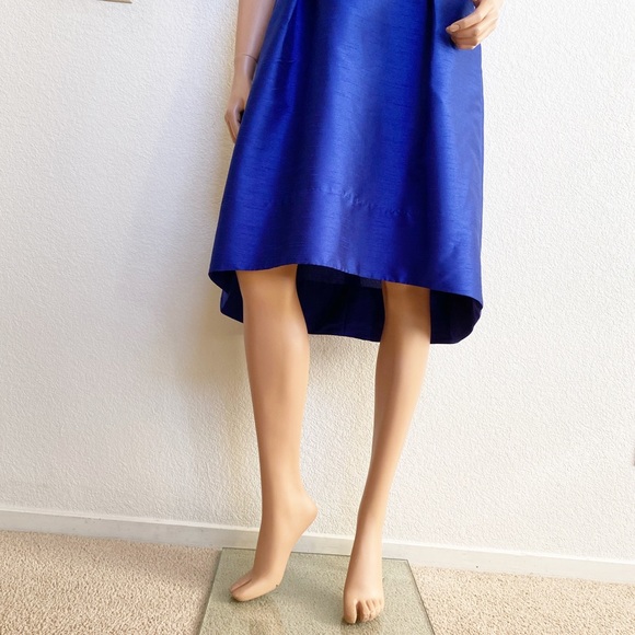 Alfred Sung Royal Blue High-Low Formal Dress - Picture 10 of 15